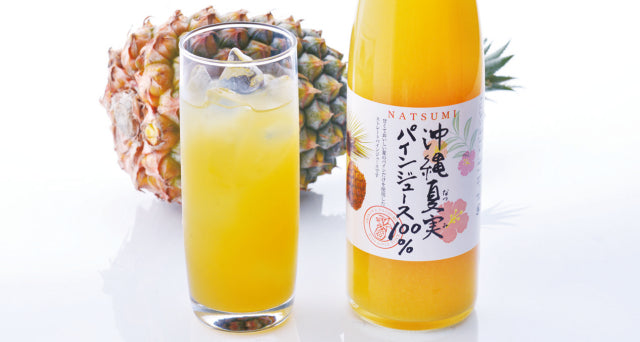 沖縄 夏実パインジュース 100% ストレート 果汁ジュース 500ml |【徳和商店公式通販】