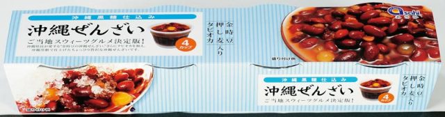 沖縄ぜんざい 4カップ入り|黒糖のやさしい甘さ×金時豆・タピオカ・押し麦【徳和商店公式通販】